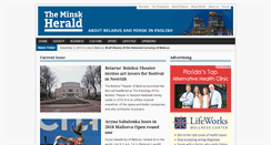 Desktop Screenshot of minskherald.com